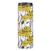 Gelbe Blumen Thermosbecher (Rückseite)