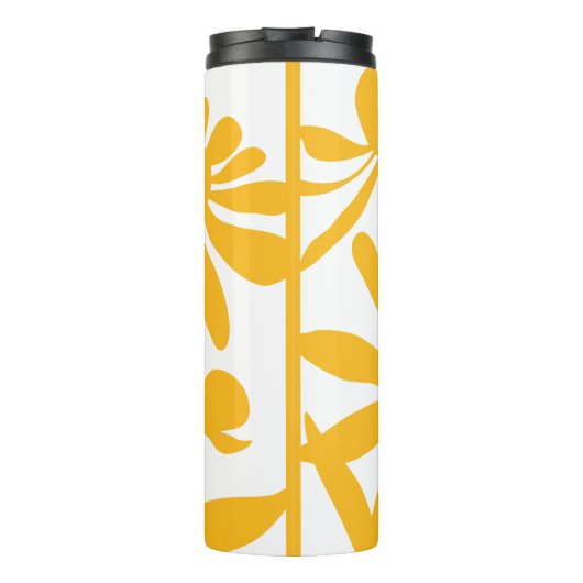 GELBE BLUMEN THERMOSBECHER (Rückseite)