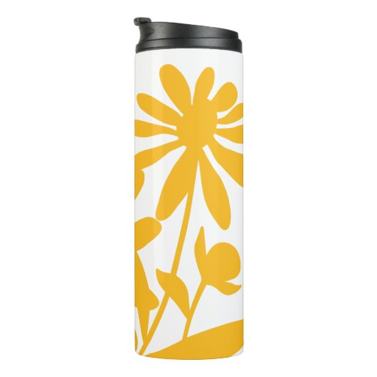 GELBE BLUMEN THERMOSBECHER (Nach rechts gedreht)