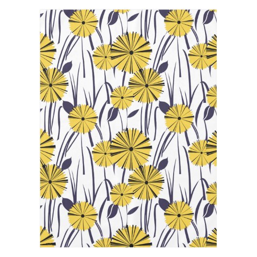 Gelbe Blumen Tischdecke (Vorderseite)