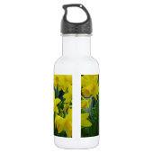Gelbe Blumen Trinkflasche (Rückseite)