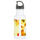 Gelbe Blumen Trinkflasche (Rückseite)