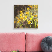 Gelbe Blumen überzogene Canvas Leinwanddruck (Insitu (Wohnzimmer))