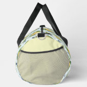 Gelbe Blumen und Blaubeeren Duffle Bag (Rechts)