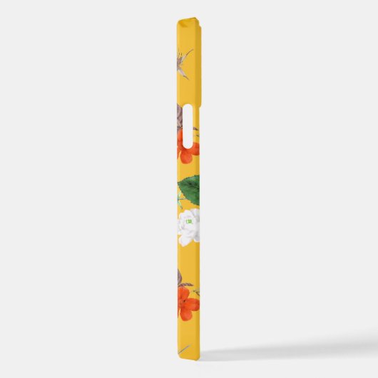 Gelbe Blumen und weiße Rosen 10 iPhone Hülle (Rechte Seite)