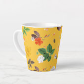 Gelbe Blumen und weiße Rosen 10 Milchtasse (Linke Ecke)