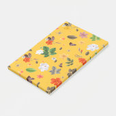 Gelbe Blumen und weiße Rosen 10 Post-it Klebezettel (angewinkelt)