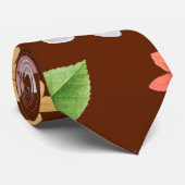 Gelbe Blumen und weiße Rosen 12 Krawatte (Gerollt)