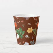 Gelbe Blumen und weiße Rosen 12 Milchtasse (Vorderseite)