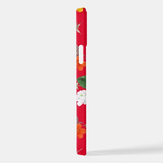 Gelbe Blumen und weiße Rosen 13 iPhone Hülle (Rechte Seite)