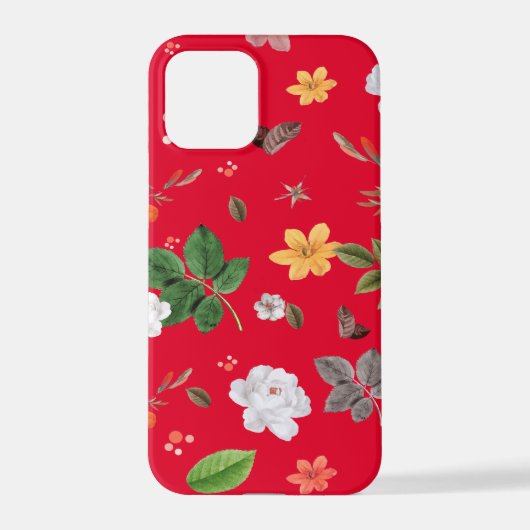 Gelbe Blumen und weiße Rosen 13 iPhone Hülle (Rückseite)