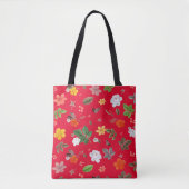Gelbe Blumen und weiße Rosen 13 Tasche (Vorderseite)