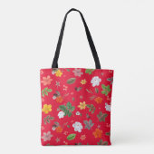 Gelbe Blumen und weiße Rosen 13 Tasche (Rückseite)