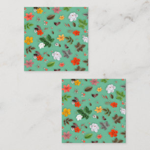 Gelbe Blumen und weiße Rosen 14 Mitteilungskarte