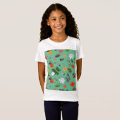 Gelbe Blumen und weiße Rosen 14 T-Shirt (Vorne ganz)