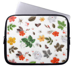 Gelbe Blumen und weiße Rosen 15 Laptopschutzhülle