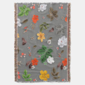 Gelbe Blumen und weiße Rosen 16 Decke (Vorderseite Vertikal)