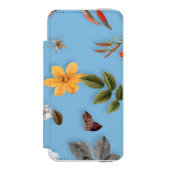 Gelbe Blumen und weiße Rosen 18 Incipio iPhone Geldbeutel-Hülle (Folio Vorderseite)