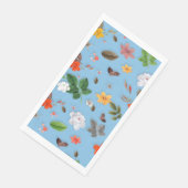 Gelbe Blumen und weiße Rosen 18 Serviette (Ecke)