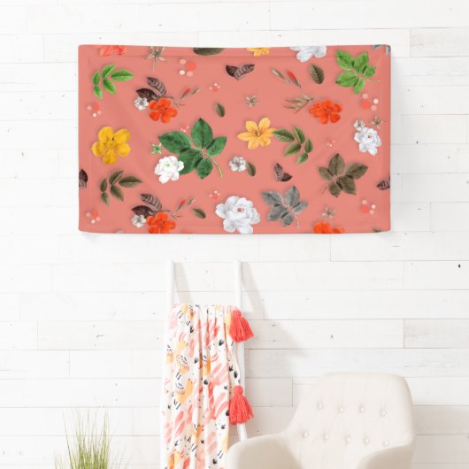 Gelbe Blumen und weiße Rosen 19 Banner (Insitu)