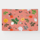 Gelbe Blumen und weiße Rosen 19 Banner (Horizontal)