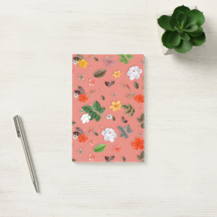 Gelbe Blumen und weiße Rosen 19 Post-it Klebezettel