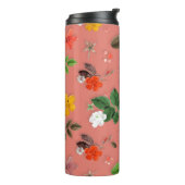 Gelbe Blumen und weiße Rosen 19 Thermosbecher (Nach links gedreht)