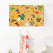 Gelbe Blumen und weiße Rosen 20 Banner (Insitu)