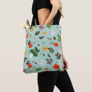 Gelbe Blumen und weiße Rosen 22 Tasche