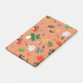 Gelbe Blumen und weiße Rosen 25 Post-it Klebezettel (angewinkelt)