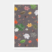 Gelbe Blumen und weiße Rosen 26 Serviette (Vorderseite)