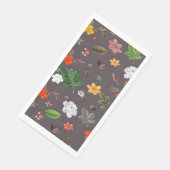 Gelbe Blumen und weiße Rosen 26 Serviette (Ecke)