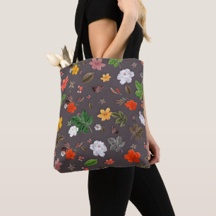 Gelbe Blumen und weiße Rosen 26 Tasche
