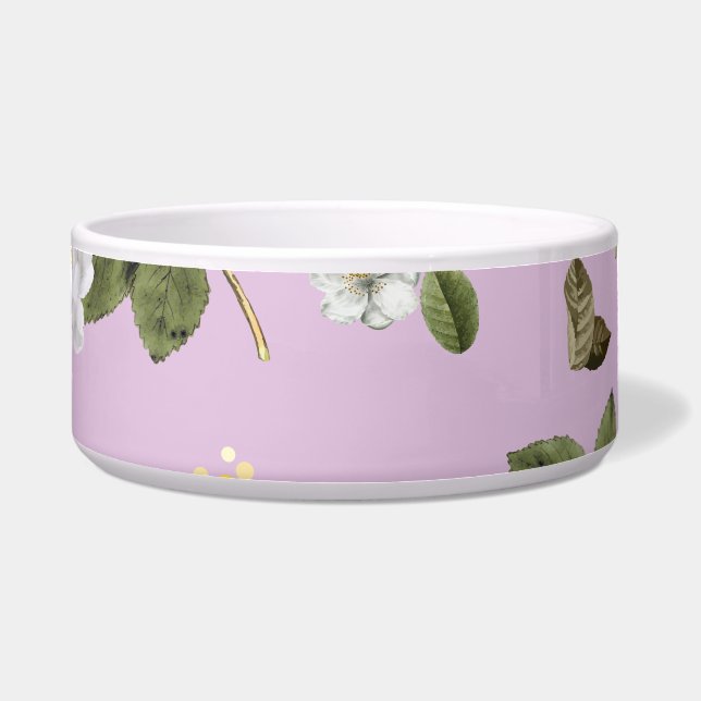 Gelbe Blumen und Weiße Rosen 5 Napf (Vorderseite)