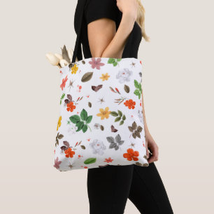 Gelbe Blumen und Weiße Rosen 7 Tasche