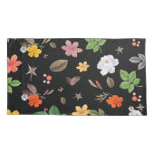 Gelbe Blumen und Weiße Rosen 8 Kissenbezug (Rückseite)