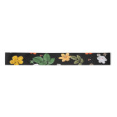 Gelbe Blumen und Weiße Rosen 8 Satinband (Vorderseite)