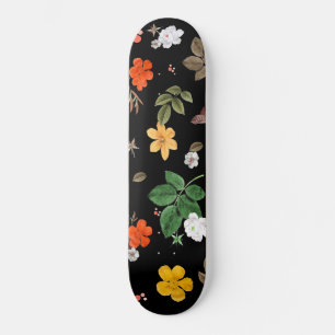 Gelbe Blumen und Weiße Rosen 8 Skateboard