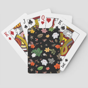 Gelbe Blumen und Weiße Rosen 8 Spielkarten