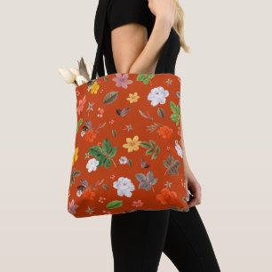 Gelbe Blumen und Weiße Rosen 9 Tasche