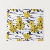 Gelbe Blumen Wandteppich (Vorderseite (Horizontal))