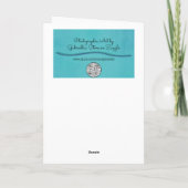 Gelbe Blumen Wildblume Daisy Geburtstagskarte Karte (Rückseite)