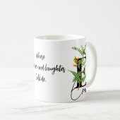 Gelbe Blumen, wo Sonnenschein Personalisiert Kaffeetasse (VorderseiteRechts)