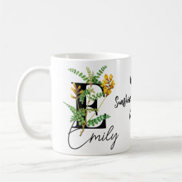 Gelbe Blumen, wo Sonnenschein Personalisiert Kaffeetasse