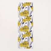 Gelbe Blumen Yogamatte (Rückseite)