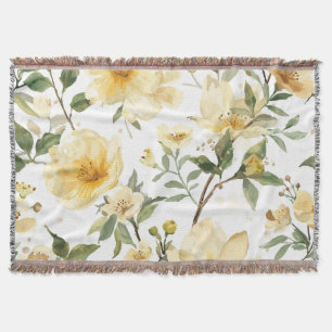Gelbe Blumenaquarell-Botanischer Garten Decke