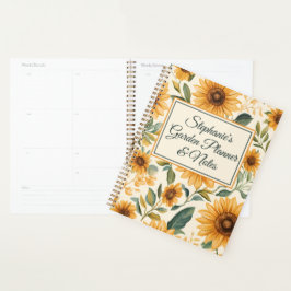 Gelbe Blumenblumen Planer