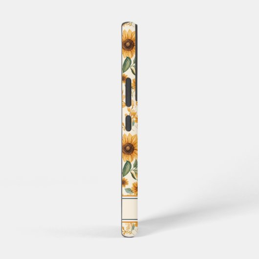 Gelbe Blumenblumen Samsung Galaxy Hülle (Rechte Seite)