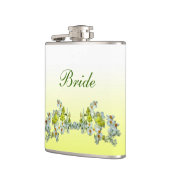 Gelbe Blumenbriden Flachmann (Links)