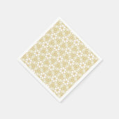 Gelbe Blumengeometrie Serviette (Ecke)